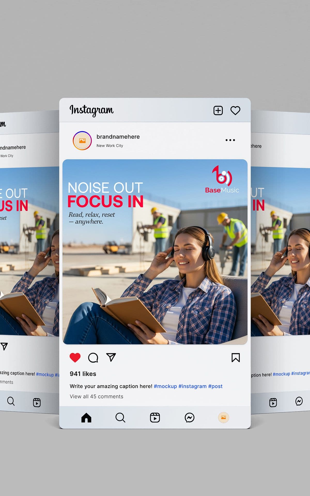 Promotional creative for luxury perfume brand